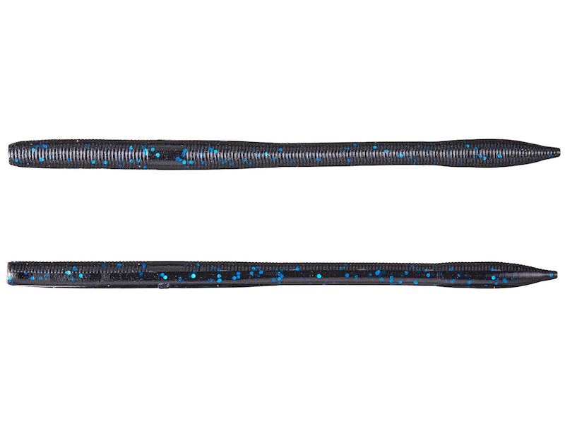 Yamamoto Sensei Straight Tail Worm- Black Blue Flake