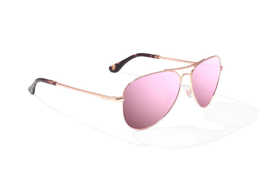 Bajio Soldado Rose Gold Frame Rose Polycarb Lens