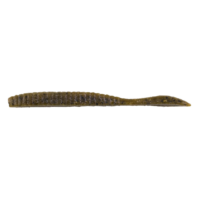 Berkley Powerbait Maxscent Flat Worm- Green Pumpkin