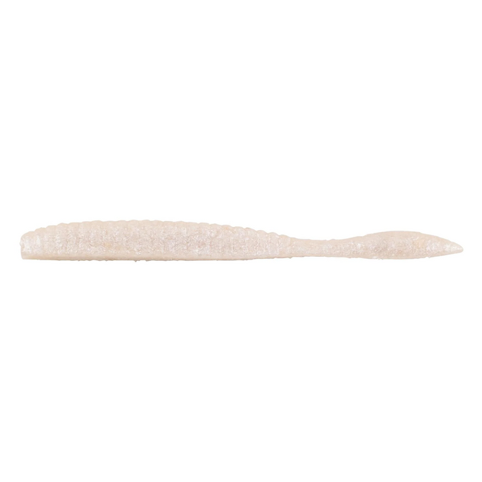Berkley Powerbait Maxscent Flat Worm- White Pearl