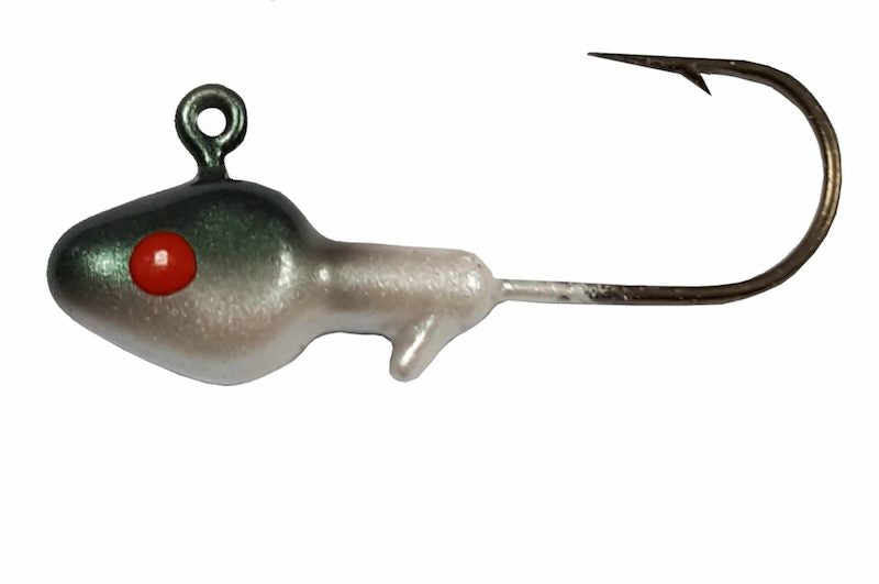 Mustad Sickle Big Eye Minnow Jig Heads – #2 Hook – 1/32, 1/16, 1/8 Oz – 100 Pack