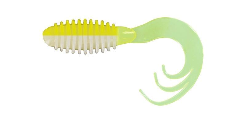 Big Bite Baits Ring Triple Tip Grub- Acid Rain