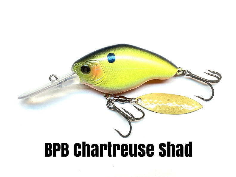 NIshine Chippawa DD Blade- BPB Chartreuse Shad