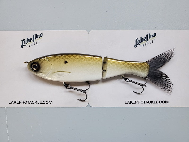 Clutch Swimbait Co. Darter Glide Bait- Green Illusion Pearl