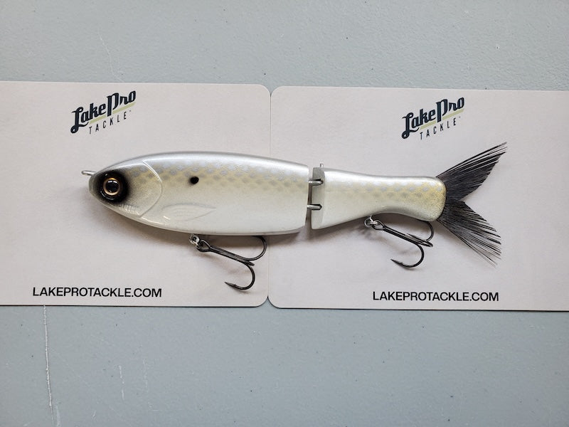 Clutch Swimbait Co. Darter Glide Bait- Silver Illusion