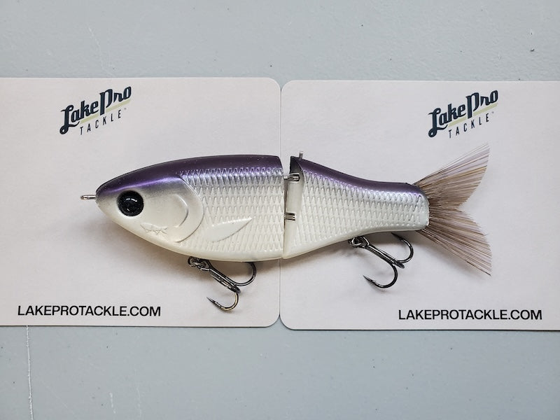Clutch Swimbait Co. Eco Glide Bait- Purple Back