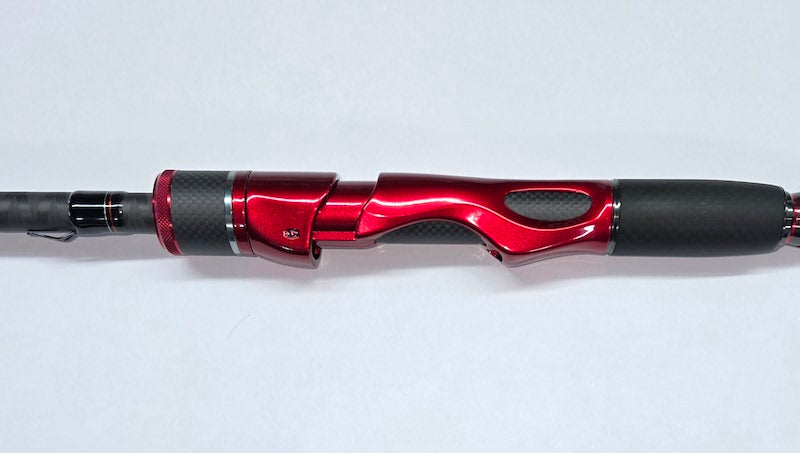 black and red fishing pole Evergreen Super Combat Stick Spinning Rod 72 Medium