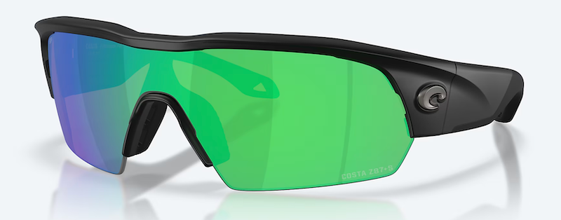 Costa Pilothouse Pro- Black Frame Green Mirror