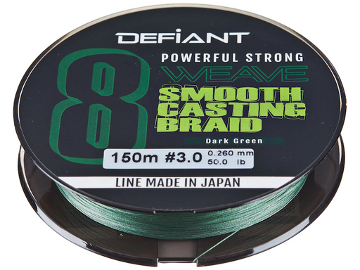 Defiant Smooth Casting Braided Line x8