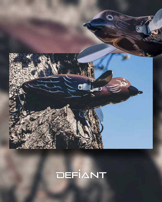 Defiant Bird Topwater Crawler- Brown Bird