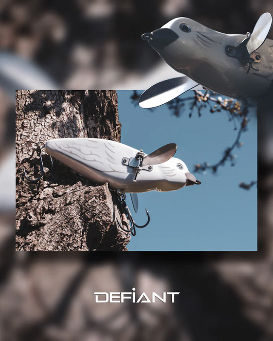 Defiant Bird Topwater Crawler- White