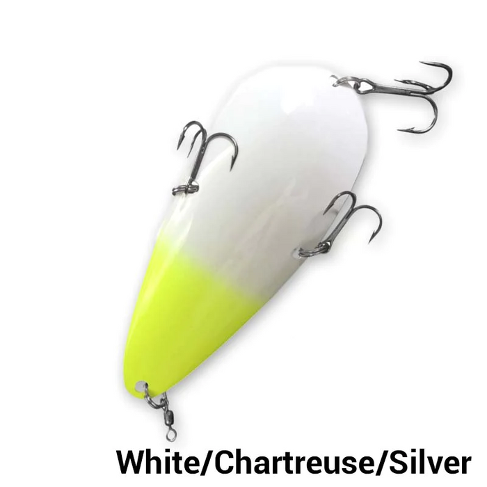 Dixie Jet Talon Spoon- White Chart Silver