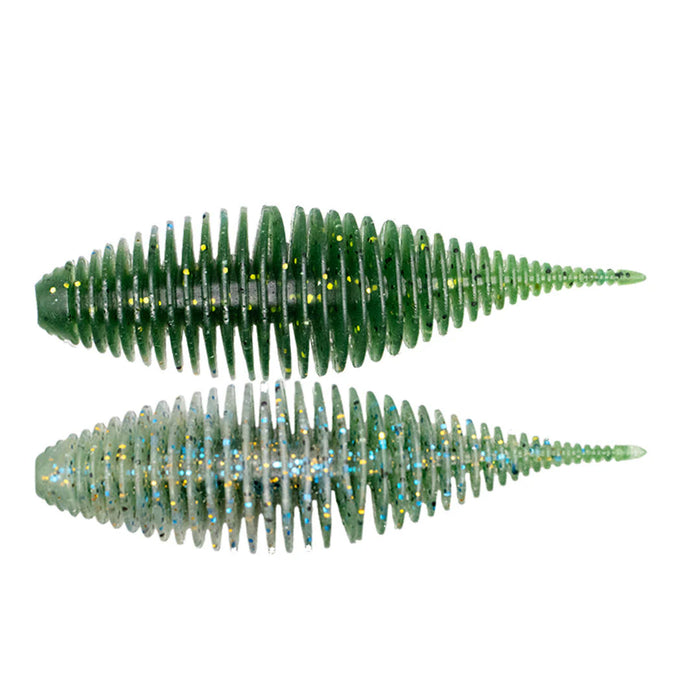 Geecrack Bellows Shad- Hiyake Watermelon Gill