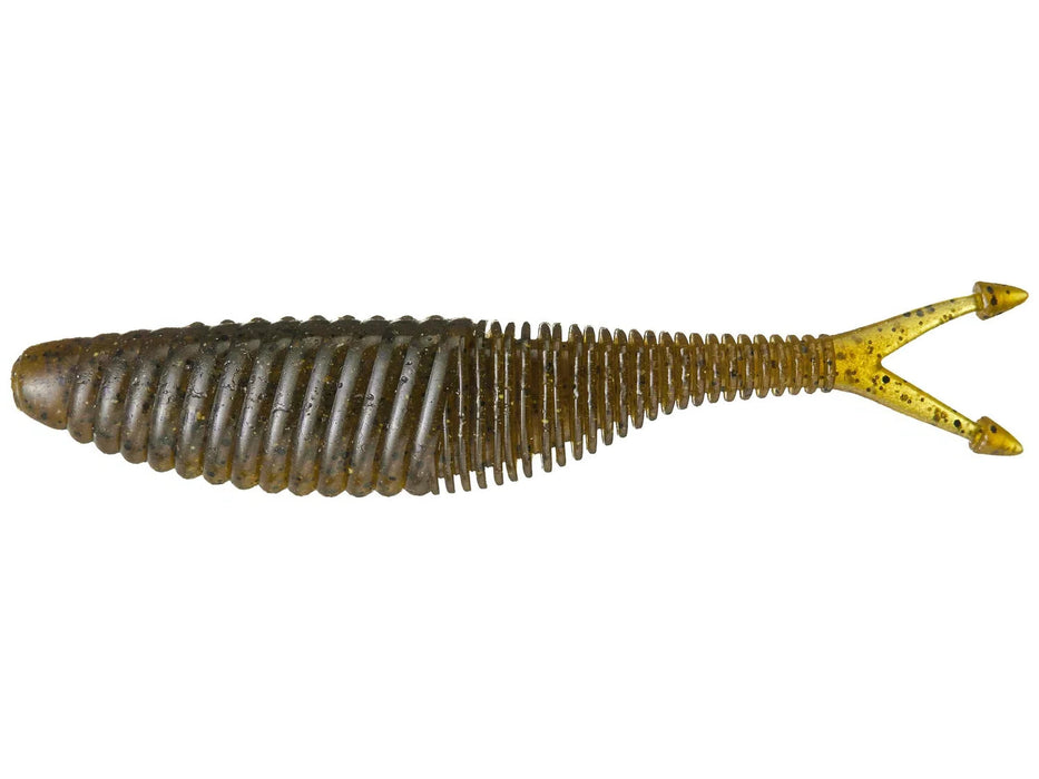 Geecrack Bellows Vibe- Green Pumpkin Shad