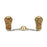 Gomexus Titanium Handle with Cypress Wood Knobs- Gold