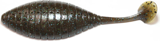 Hideup Stagger Wide Swimbait 4"- Green Pumpkin Blue Flake