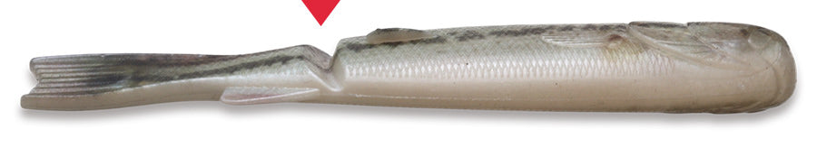 Imakatsu Bass Worm Flat 145- Side profile