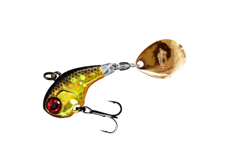 dura spin fishing lure Jackall Deracoup Tail Spinner HL Lime Gold / 1/2 oz
