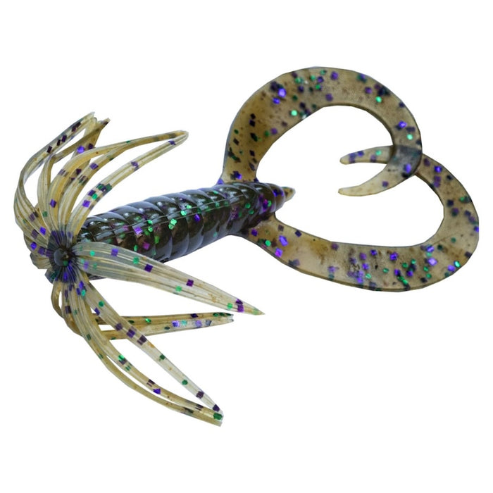 Keitech Little Spider- Green Pumpkin Green Purple Flake