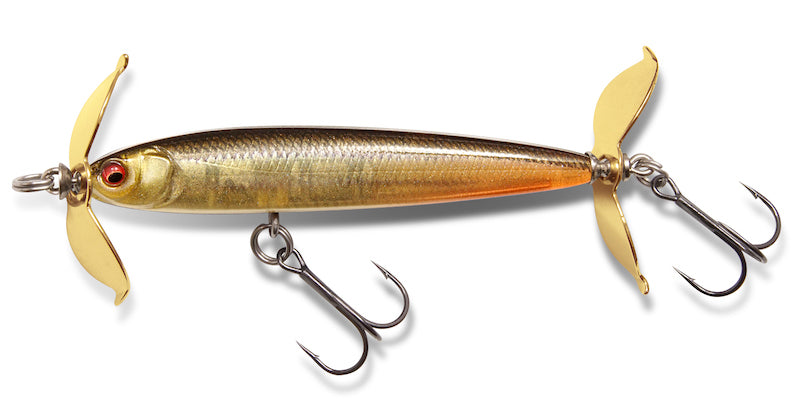Megabass Level Swimmer Prop Bait- Golden Ghost Shiner