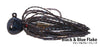 Nishine Finesse Football Jig- Black Blue Flake