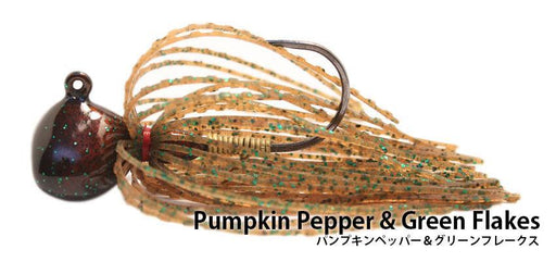 Nishine Finesse Football Jig- Pumpkin Pepper Green Flake