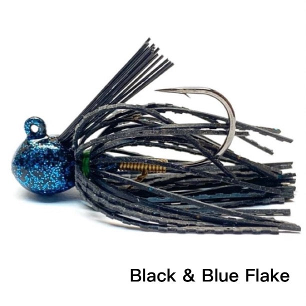 Nishine Finesse Cover Jig- Black Blue Flake