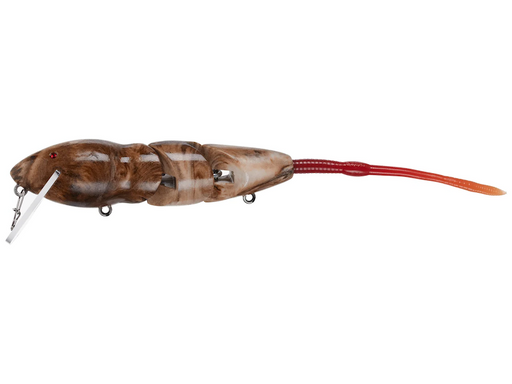 PB Rat 3pc Mouse Wakebait- Brown White