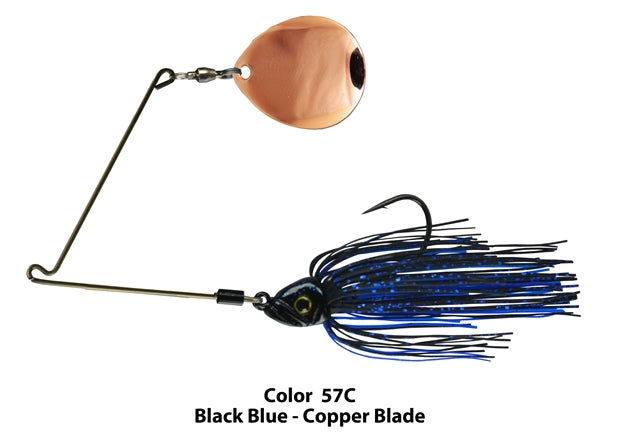 Picasso Inviz-Wire Pro Spinnerbait- Black Blue Copper Colorado