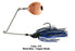 Picasso Inviz-Wire Pro Spinnerbait- Black Blue Copper Colorado