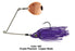 Picasso Inviz-Wire Pro Spinnerbait- Purple Phantom Copper Colorado