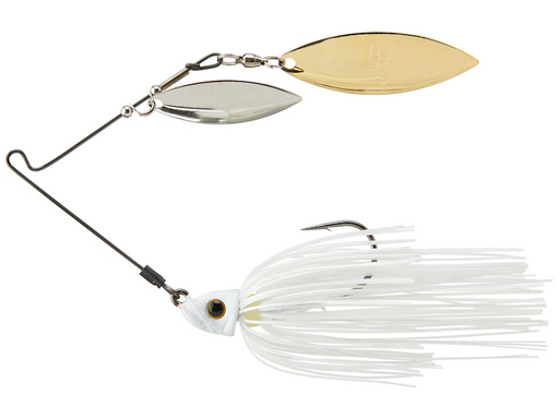 Picasso Titanium Pro Spinnerbait- White Pearl Double Willow