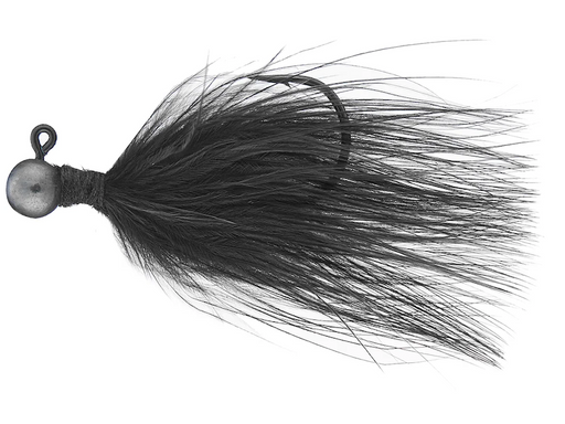 Queen Tackle LS Tungsten Ping Hair Jig- Black