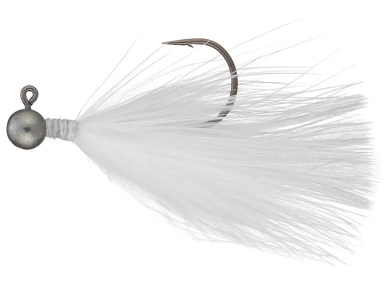 Queen Tackle LS Tungsten Ping Hair Jig- White