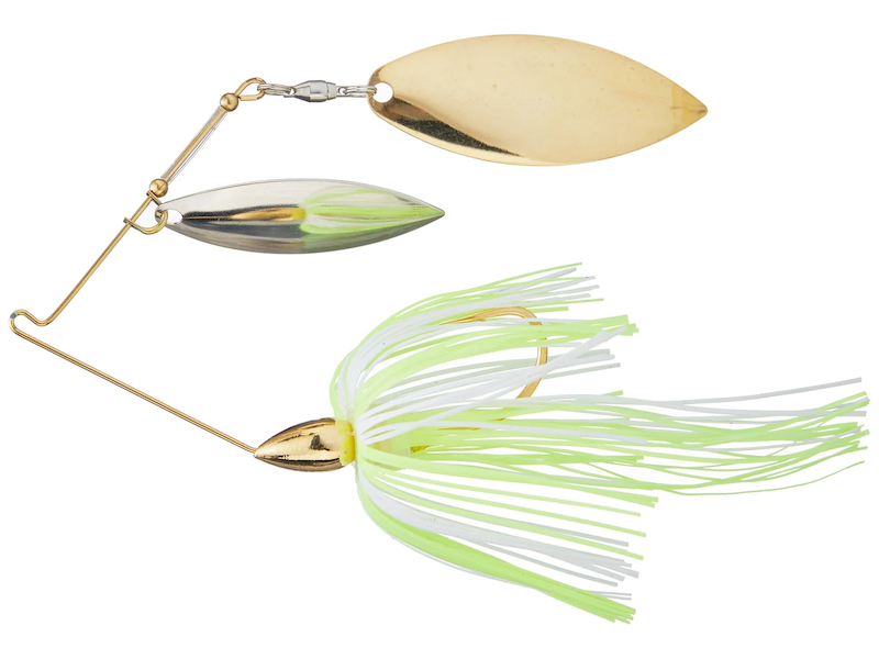 War Eagle Spinnerbait Double Willow- Hot White Chart