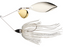 War Eagle Spinnerbait Colorado Willow- White Silver