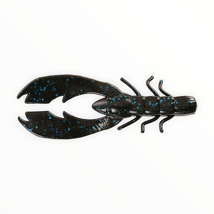 Berkley PowerBait Chigger Craw- Black Blue Fleck