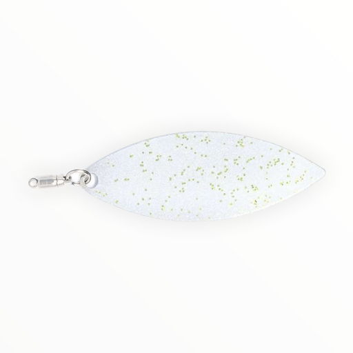 Bass Assets Willow Leaf Quick Change Blade- Silver Nickel