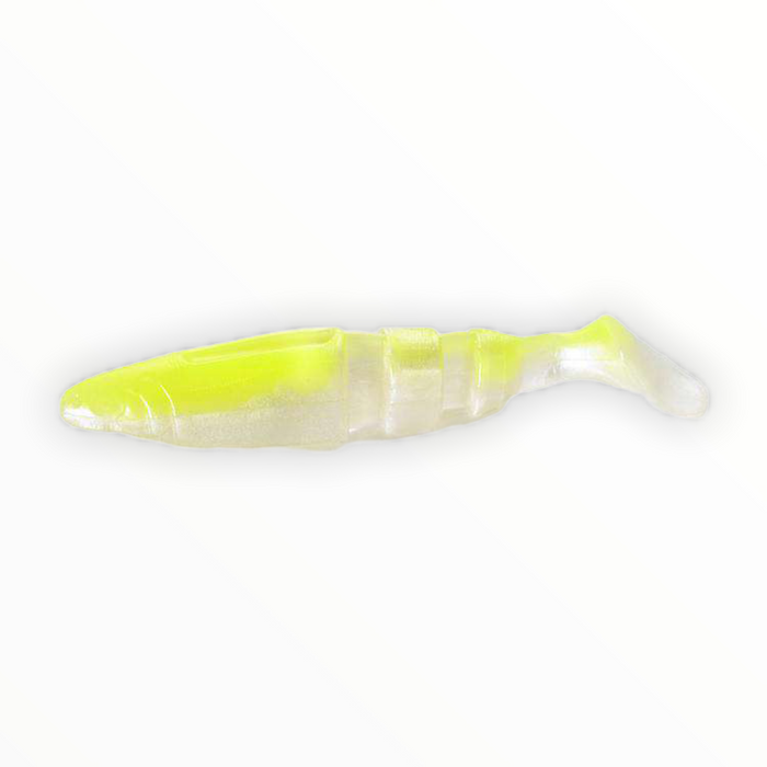 Lake Fork Trophy Lures Boot Tail Magic Shad- Chartreuse Pearl