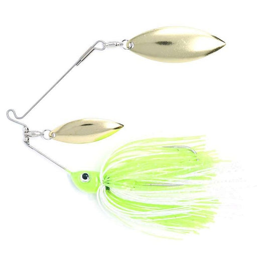 Bass Assets True Spin Elite Spinnerbait- Chartreuse Pearl