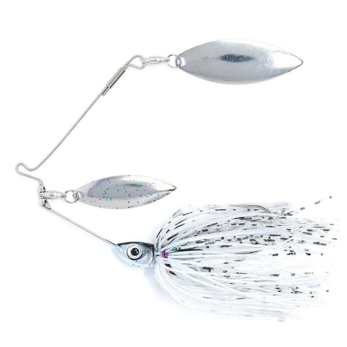 Bass Assets True Spin Elite Spinnerbait- Silver Shad
