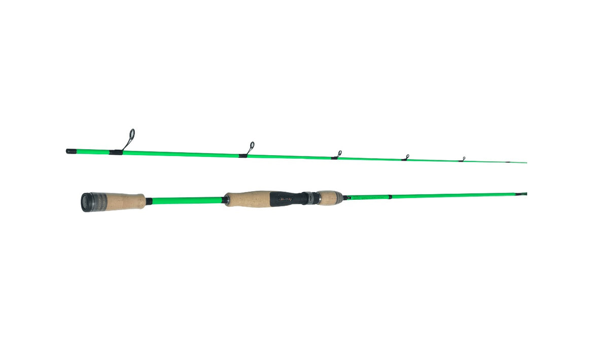 Bonehead Green 2 pc Spinning Rod Lake Pro Tackle Bonehead Green 2 pc Spinning Rod Lake Pro Tackle