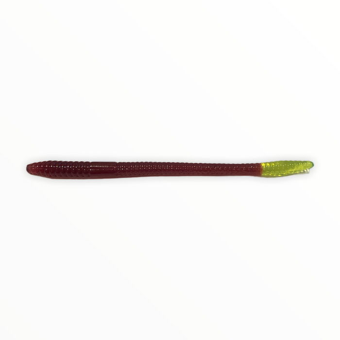 Zoom Finesse Worm- Motoroil Chartreuse
