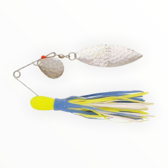 bean willow lleaf metal fishing lure H&H Spinner Chart Blue/Chart Colo/Wil Nickel 3/8