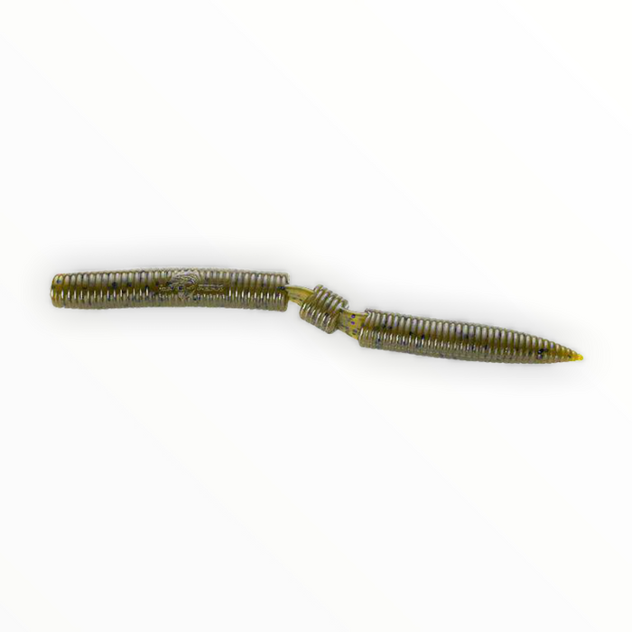 thumbnail image 2 of Lake Fork Trophy Lures 4\" Ring Fry Green Pumpkin 2 of 11