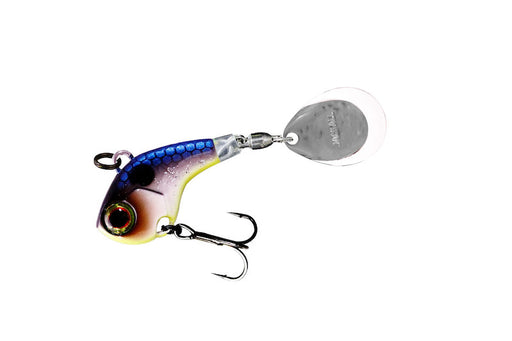 Jackall Deracoup Tail Spinner- Clear Shad