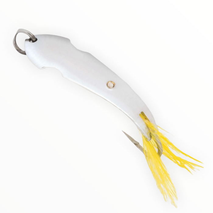 Luhr Jensen 4984-015-0013 Pet Spoon With White Feather 1/4, 47% OFF