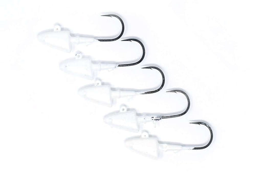 Woods And Water Shad Jig Heads- White