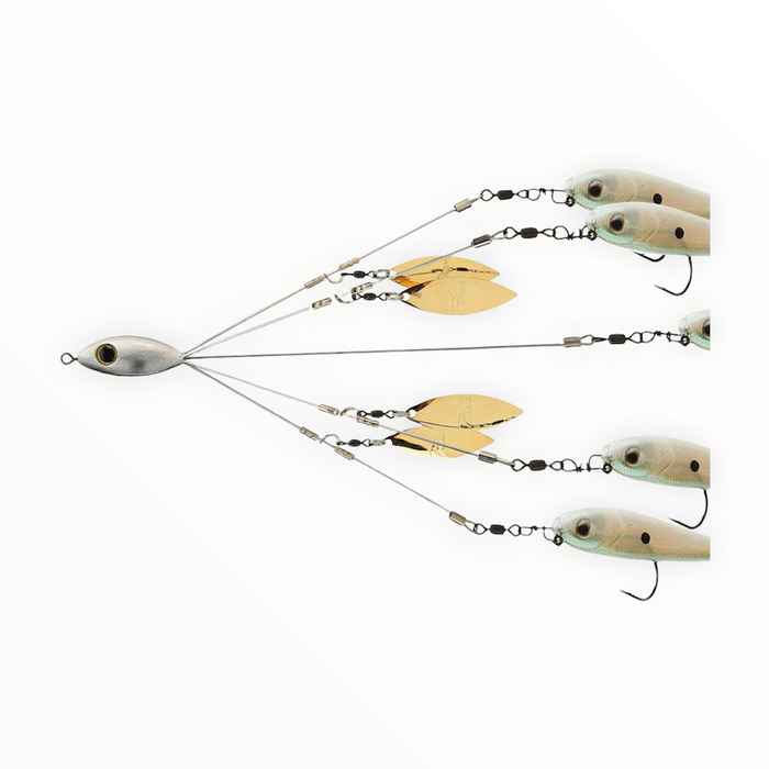 Picasso School-E-Rig Bait Ball- Nickel Gold Willow Shad