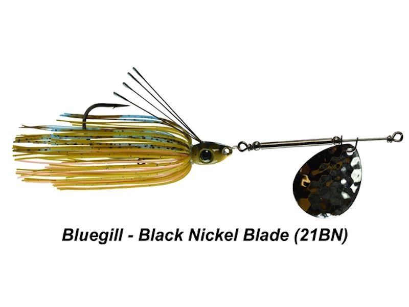 Picasso All-Terrain Weedless Inline Spinner Chart. White Gold / 1/2 oz